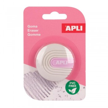 Expositor Apli 20095 Gomas de borrar redondas 15 unidades surtidas
