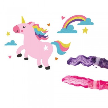 Tempera Apli en tubo con pincel 19912 purpurina C/6 13ml. surtida