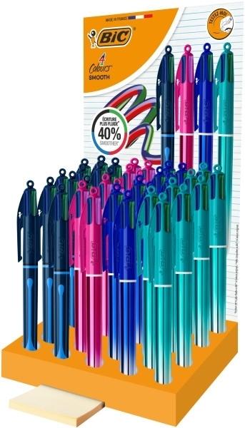 Expositor Bic 4 colores Smooth 36 unidades surtidas Gradient y Drop 525806
