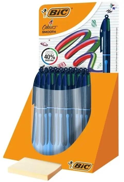 Expositor Bic 4 colores Smooth 30 unidades surtidas Drop 524096
