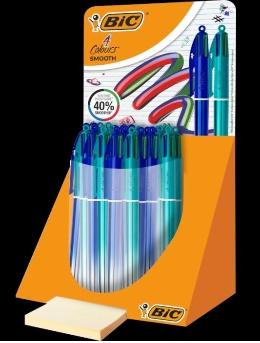 Expositor Bic 4 colores Smooth 30 unidades surtidas Gradient 524093