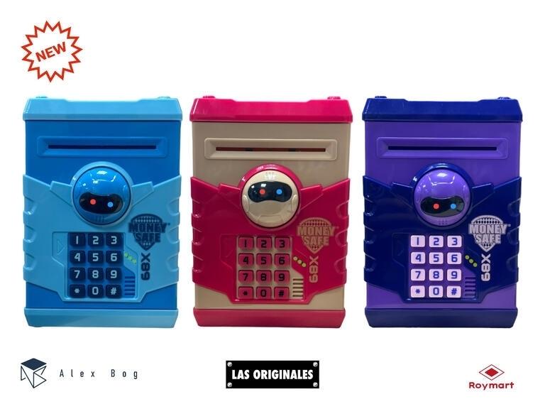 Caja fuerte hucha con codigo surtida Robot EB-389 Roymart