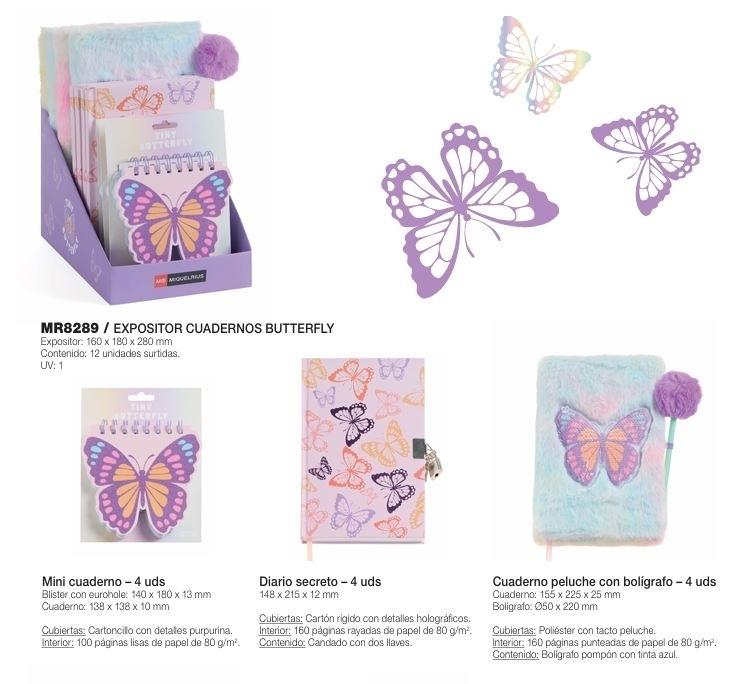 Expositor MiquelRius MR8289 Little World Butterfly Cuadernos 12 unidades