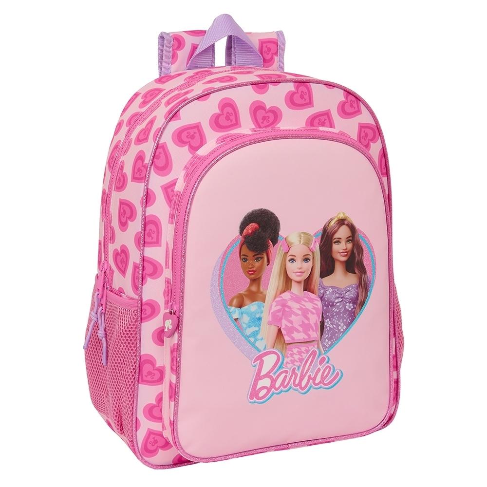 "MOCHILA ADAPT.CARRO 42CM. BARBIE ""LOVE"" 612410180 SAFTA"