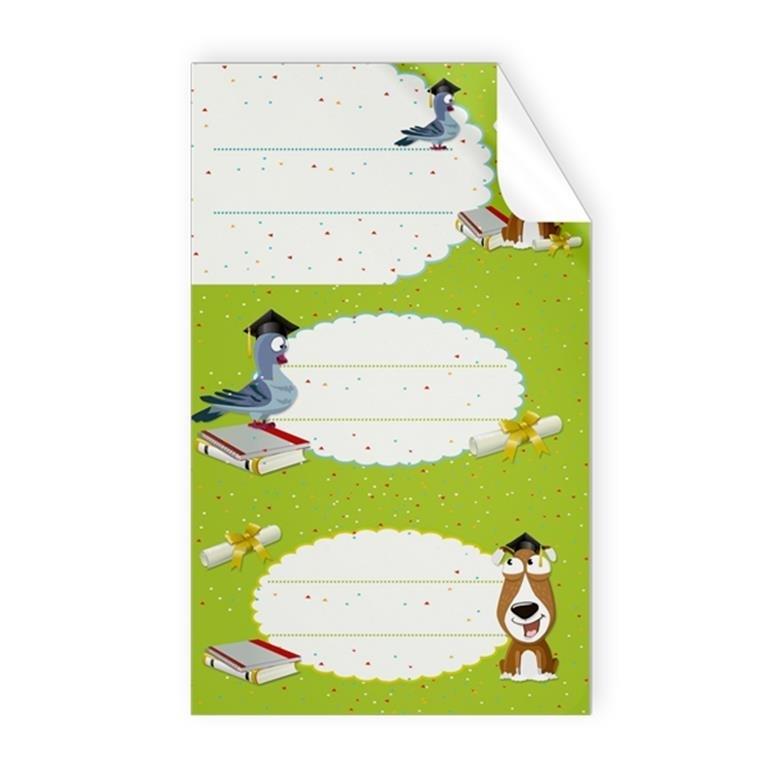 BLISTER 9 STICKERS ESCOLARES PERRITO 44814 ARGUVAL