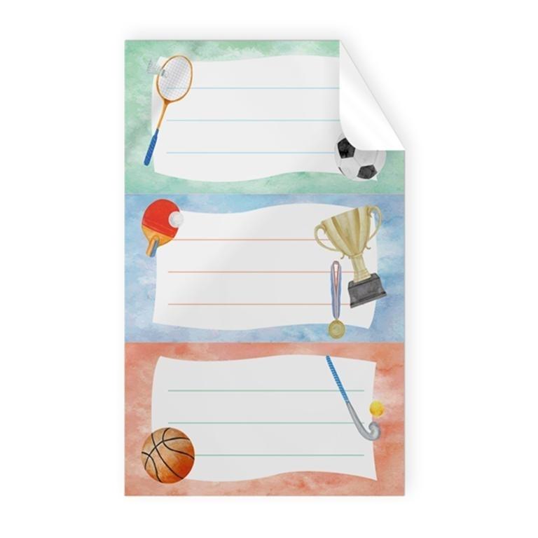 BLISTER 9 STICKERS ESCOLARES DEPORTES 49156 ARGUVAL