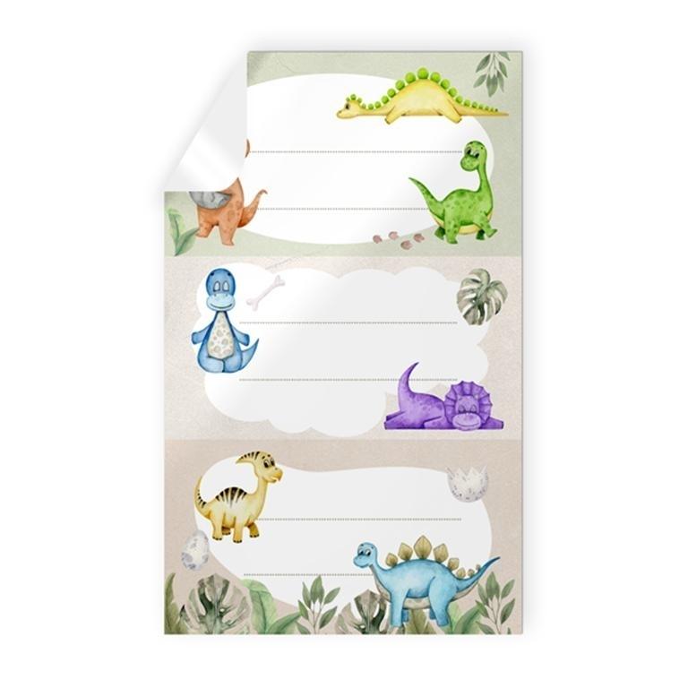 BLISTER 9 STICKERS ESCOLARES DINOSAURIOS 49170 ARGUVAL