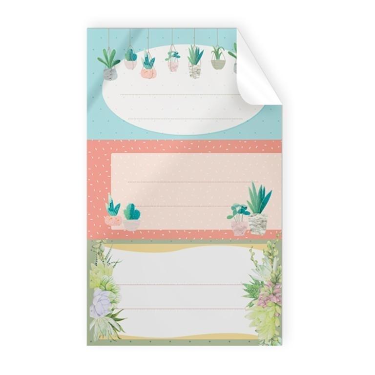 BLISTER 9 STICKERS ESCOLARES PLANTAS 49167 ARGUVAL