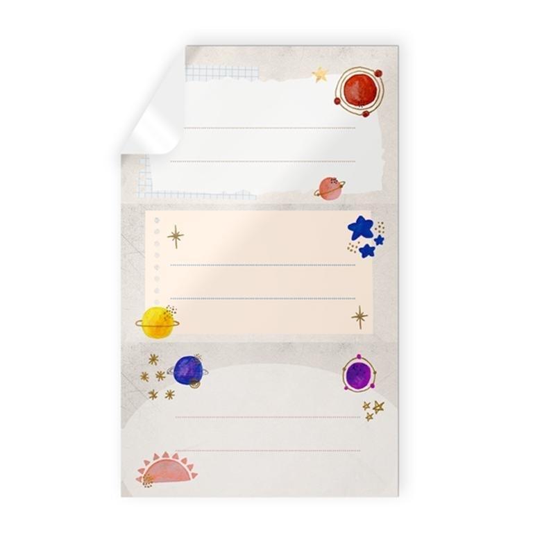 BLISTER 9 STICKERS ESCOLARES PLANETAS 49161 ARGUVAL