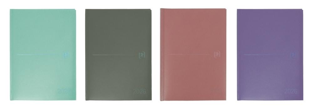 Agenda anual 2026 Oxford A5 Modern pastel Dia pagina 400201726