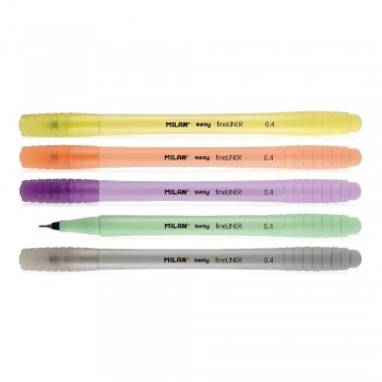 Rotulador pastel punta fina 0,4mm Sway C/5 Milan 06120405PS