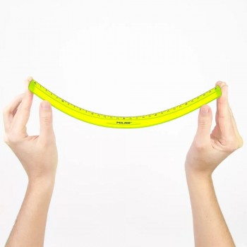 Regla Milan flexible 30CM. Amarillo 353801Y