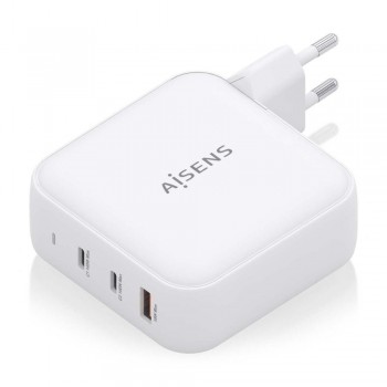 AISENS - CARGADOR GaN 140W, 2xUSB-C PD3.1 QC4.0, 1xUSB-A QC3.0, BLANCO 59479