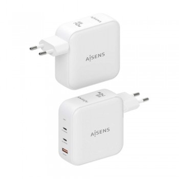 AISENS - CARGADOR GaN 140W, 2xUSB-C PD3.1 QC4.0, 1xUSB-A QC3.0, BLANCO 59479