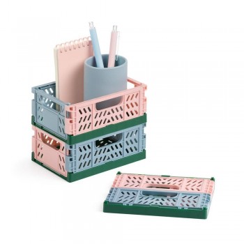 Expositor Apli 20233 Cajas plegables multicolor Base verde 140x60x105 10 unidades