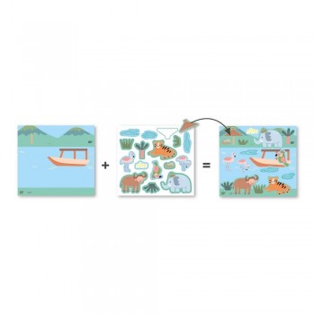 Apli Stickers Box Ilustrado Safari 20076