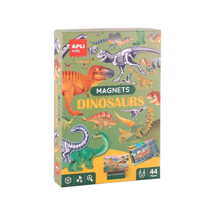 Juego Apli 20139 piezas magneticas Dinosaurios 44 unidades