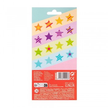 Gomets Apli 20206 Estrellas rayadas 1 hoja