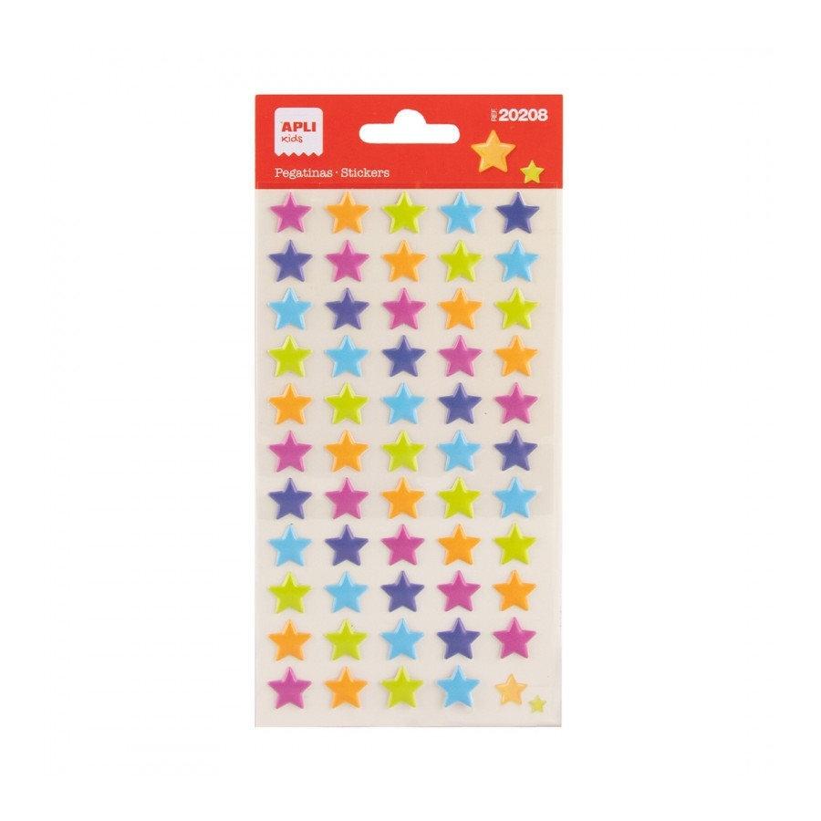 Gomets Apli 20208 Estrellas pastel 1 hoja