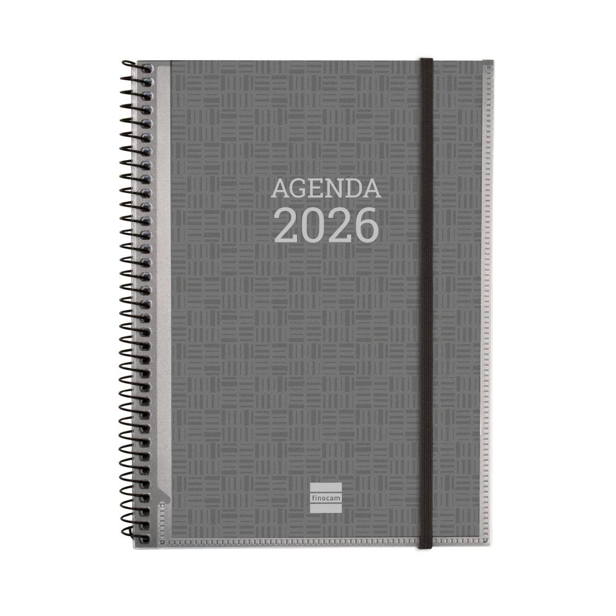 Agenda anual 2026 Finocam E10 Personalizable semana vista horizontal 741680026