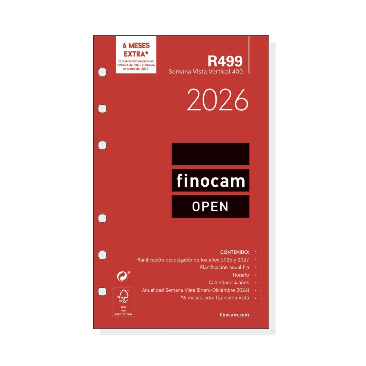 Recambio Finocam 2026 open R499 400 semana vista vertical 711510026