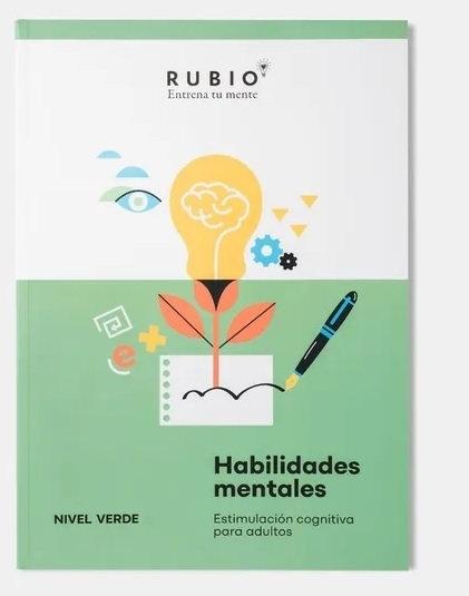Cuaderno Rubio Habilidades mentales Nivel verde Sin deterioro o muy leve. Vol. I Estimulación cognitiva para adultos HHMMV1