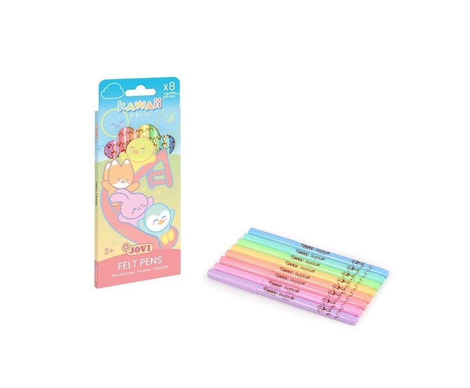 Rotulador Jovi Kawaii C/8 Pastel KW1608P