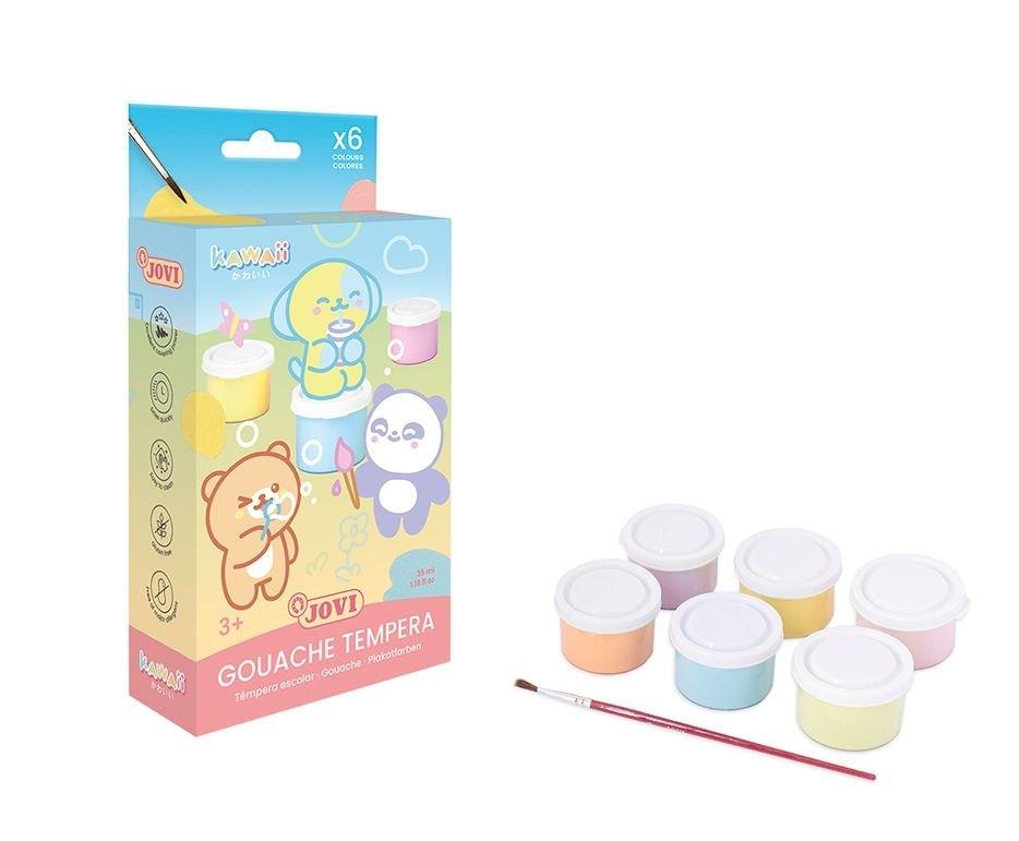 Tempera Jovi Kawaii 35ml. C/6 Pastel surtido KW507P
