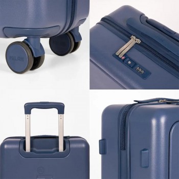 Maleta de cabina 55cm. Milan Coleccion 430 Azul 62645B