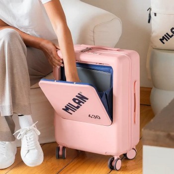 Maleta de cabina 55cm. Milan Coleccion 430 Rosa 62645P