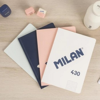 Libreta Milan 57253G48B A5 48 hojas 95 gramos 5x5 Azul serie 430