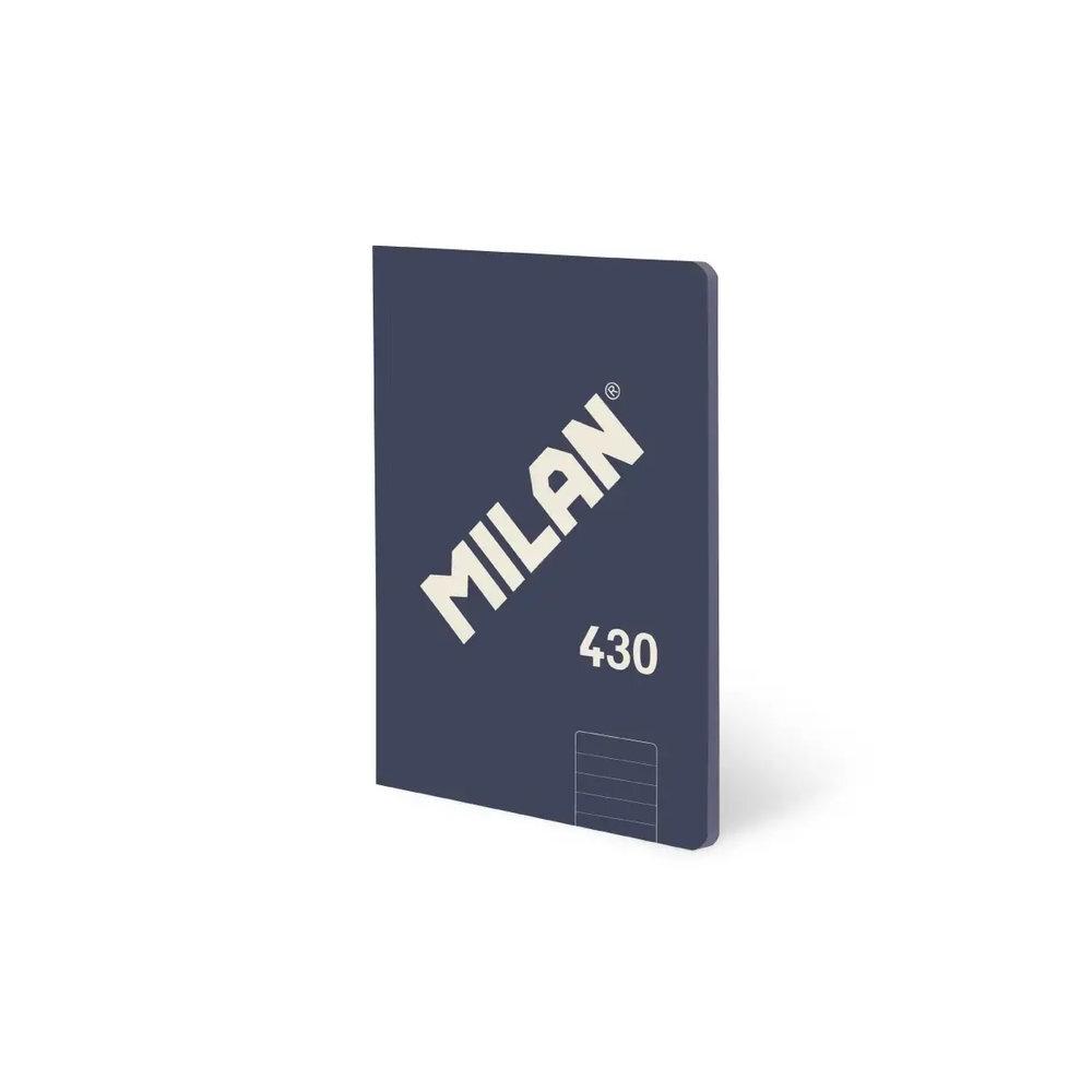 Libreta Milan 57252G48B A5 48 hojas 95 gramos Horizontal Azul serie 430