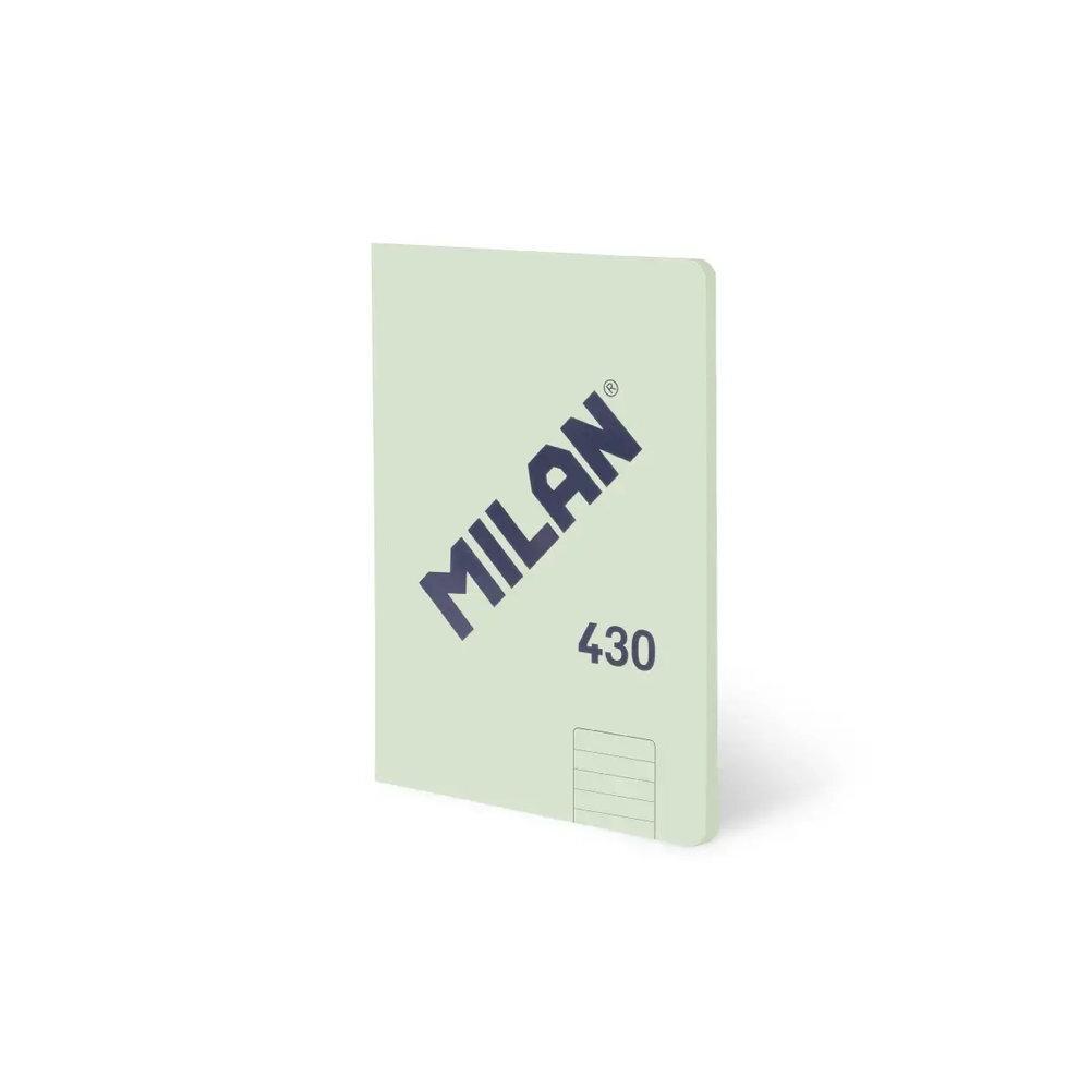 Libreta Milan 57252G48GR A5 48 hojas 95 gramos Horizontal Verde serie 430