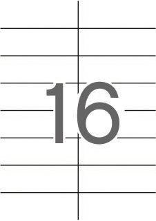 Etiquetas imprimibles Apli 01214 blancas permanentes 105x37mm 25 hojas 400 unidades
