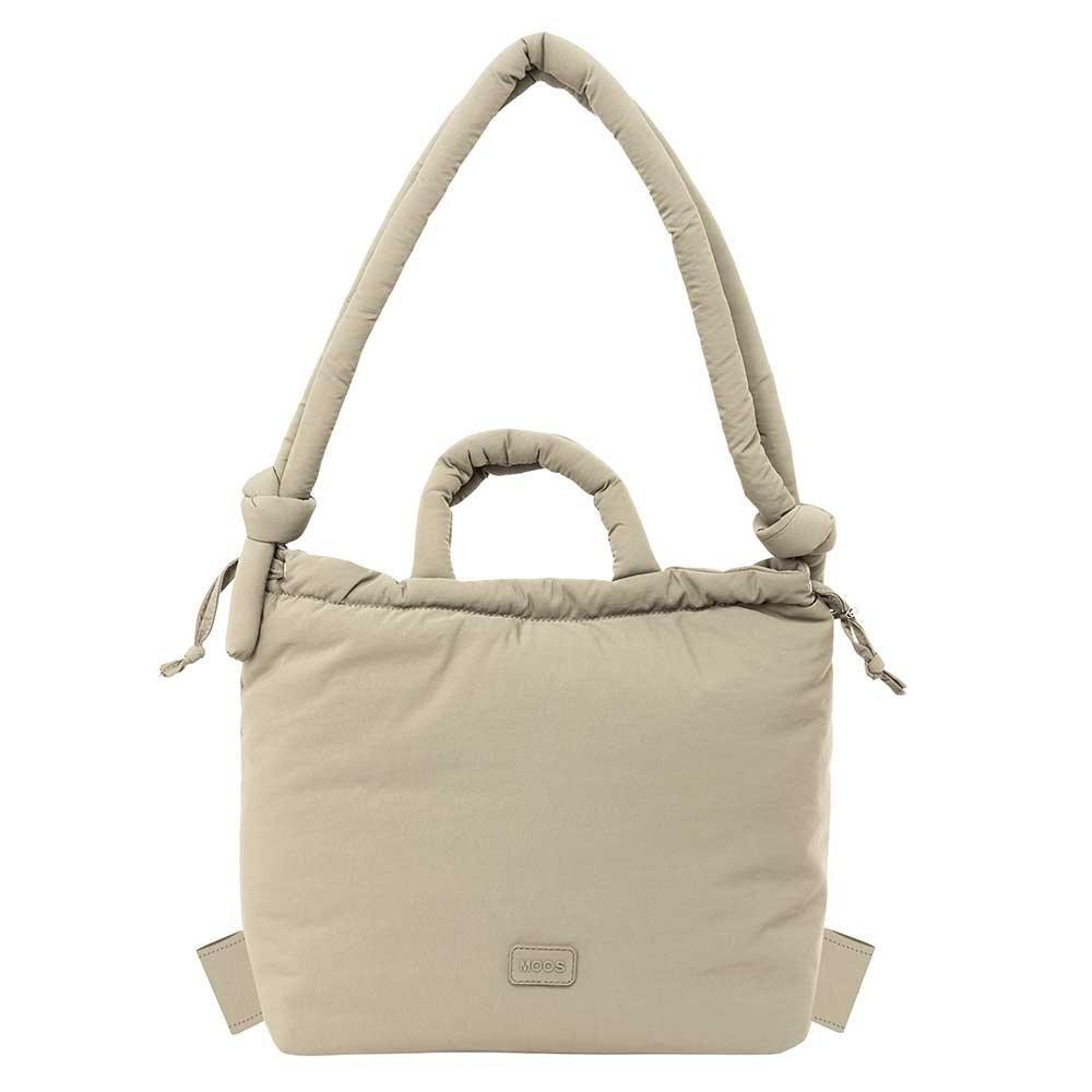 "BOLSO MOCHILA MOOS CAPSULA ACOLCHADO ""BEIGE CLARO"" 642590624 SAFTA"