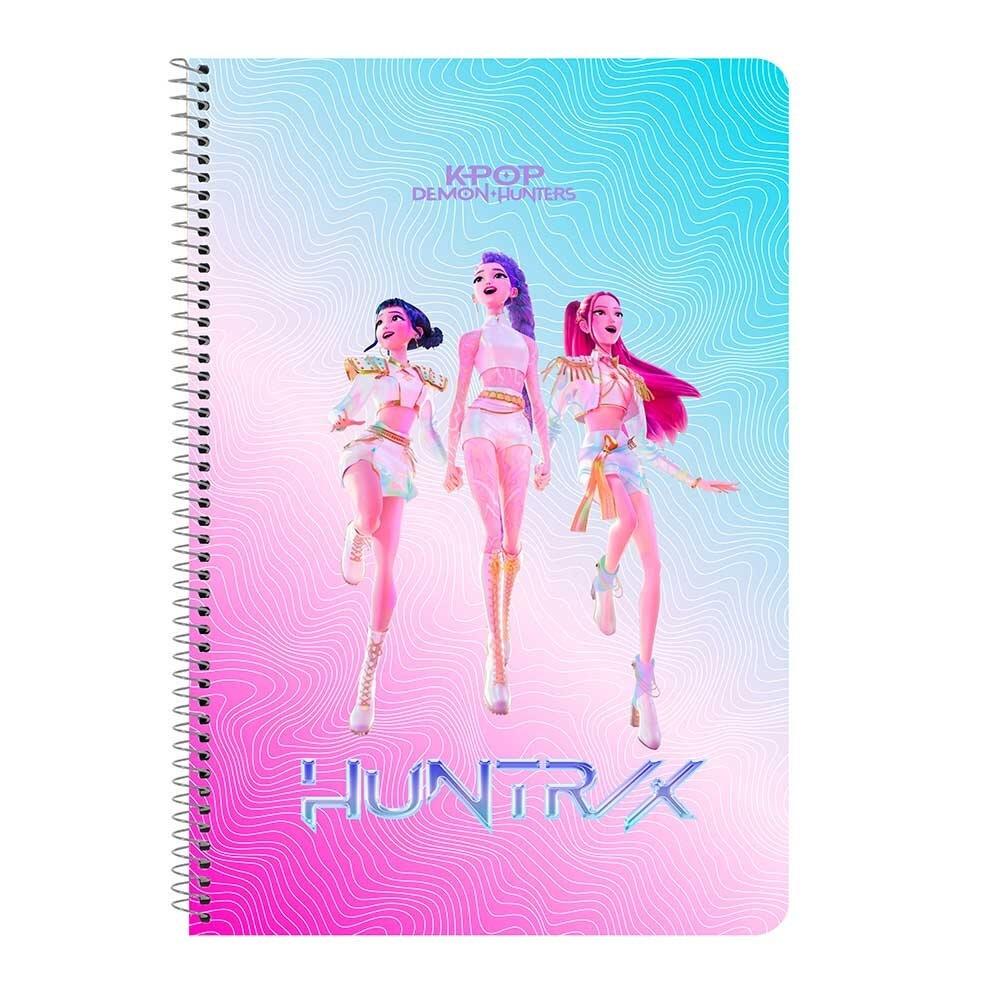 LIBRETA FOLIO 80 H. TAPAS DURAS K-POP Demon Hunters - STATIONERY 542660066 SAFTA