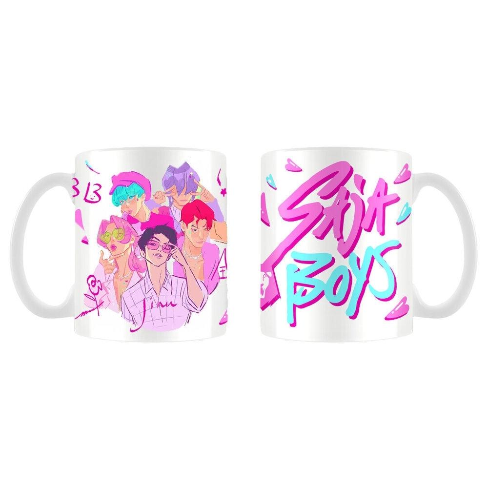 K-Pop Demon Hunters Taza Cerámica 325ml Saja Boys