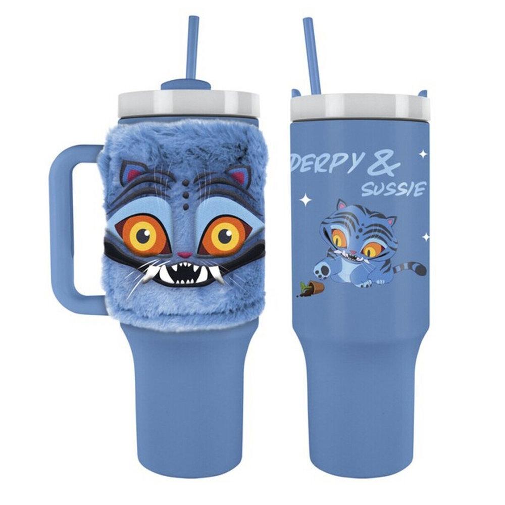 K-Pop Demon Hunters Vaso con Forro de Peluche Derpy 1,2L
