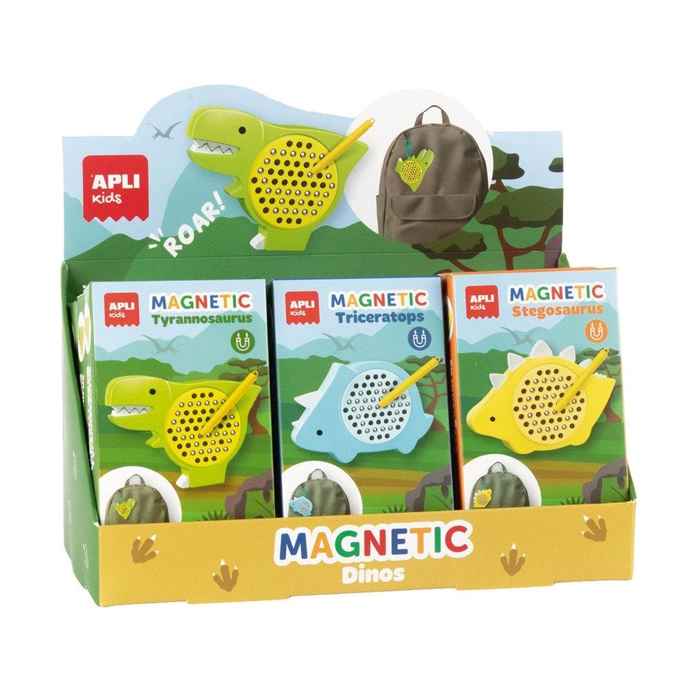 Expositor Apli 20312 Pizarras magneticas Dinosaurios 9 unidades surtidos
