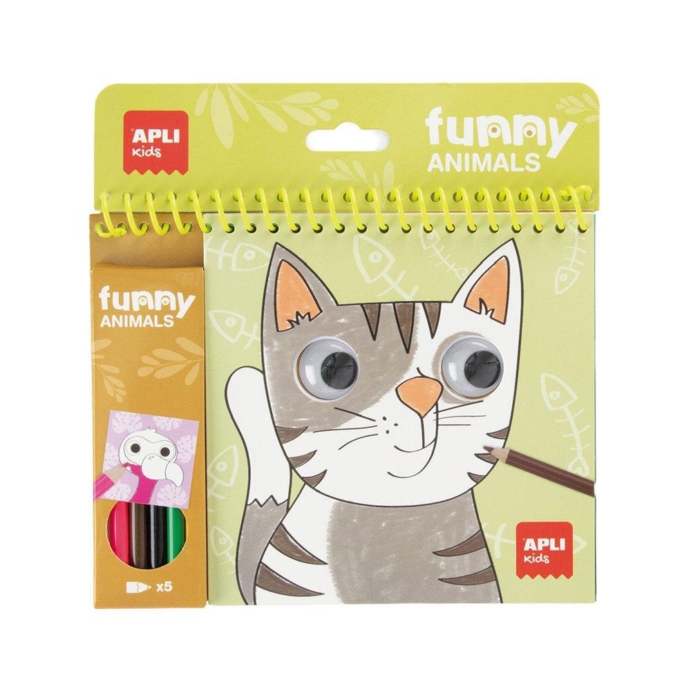 Block Apli 20576 Pinta y colorea con lapices