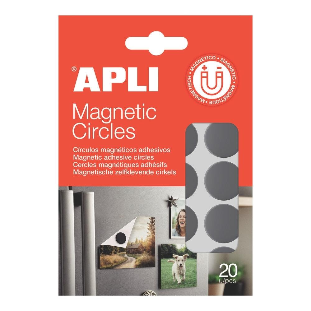 Circulos magneticos Apli 20mm. 20 unidades 20637