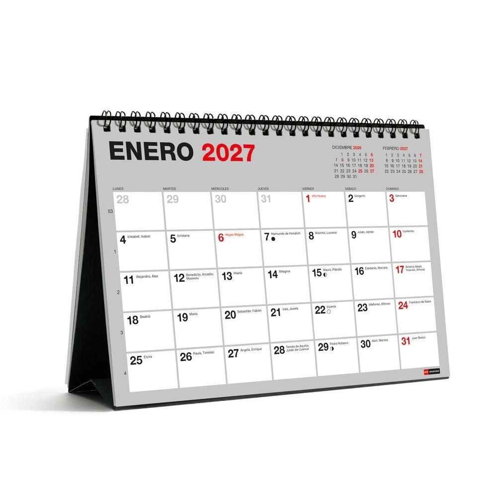 Calendario 18 meses Miquelrius 2026-2027 MR28410 Mesa para escribir A5 210x149 Basico