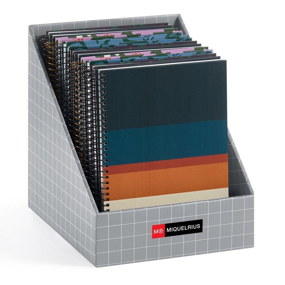 Expositor agendas escolares Miquelrius 2026-2027 MR34918 18 meses espiral 12 unidades