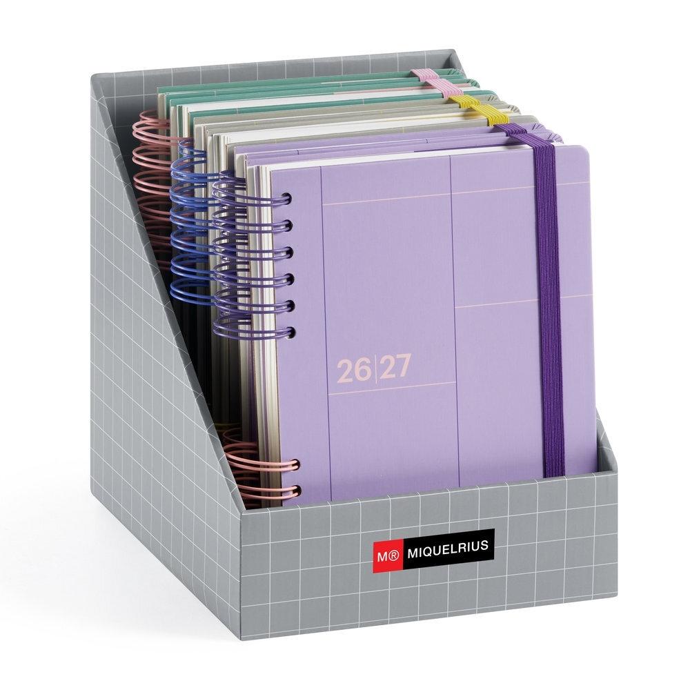 Expositor agendas escolares Miquelrius 2026-2027 MR21106 Back to Basics Plus 8 unidades