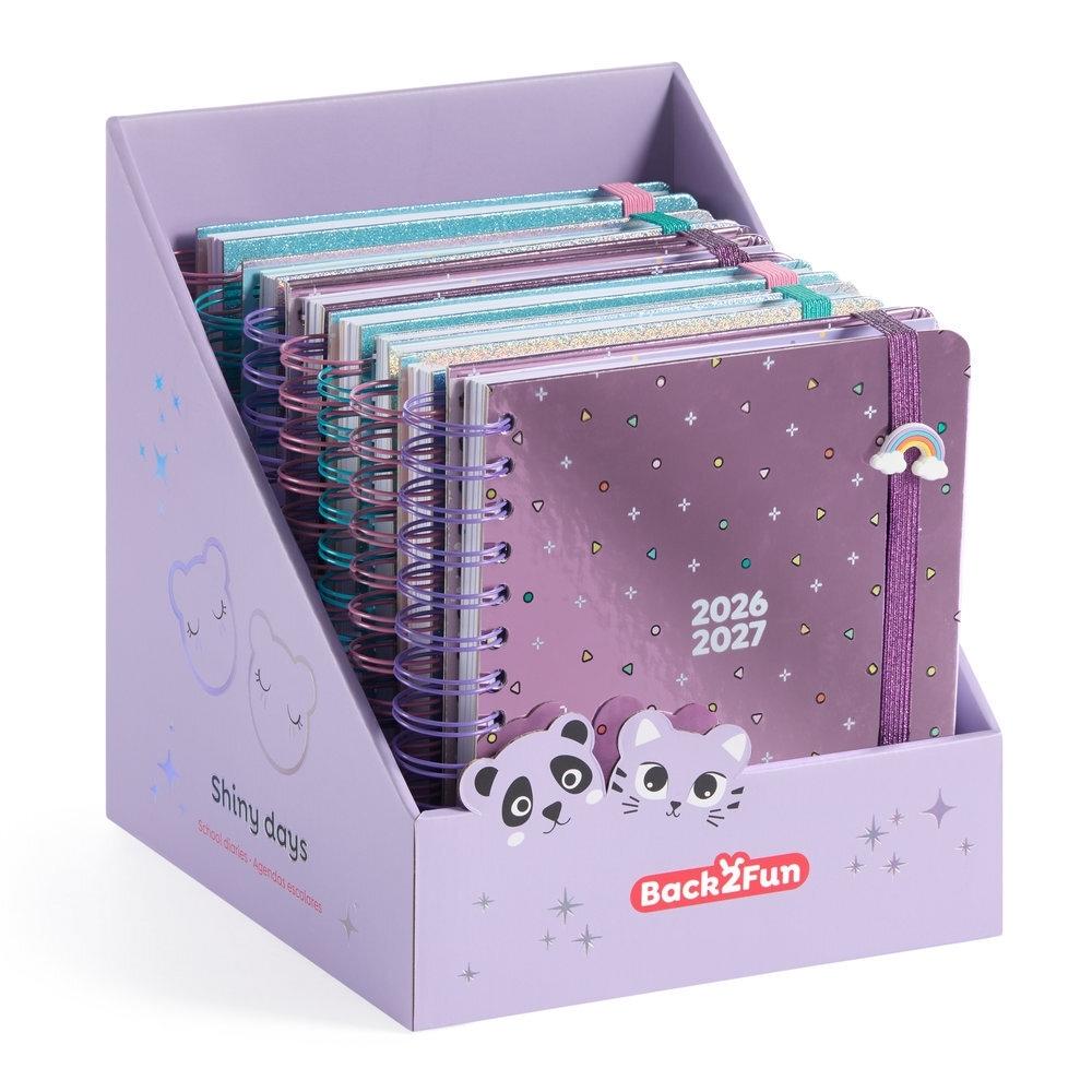 Expositor agendas escolares Miquelrius 2026-2027 MR21068 Back2Fun 9 unidades