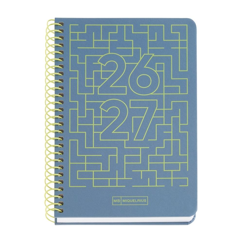 Agenda Miquelrius Escolar 2026-2027 117x174 Dia Pagina Activa Lab Azul MR21164