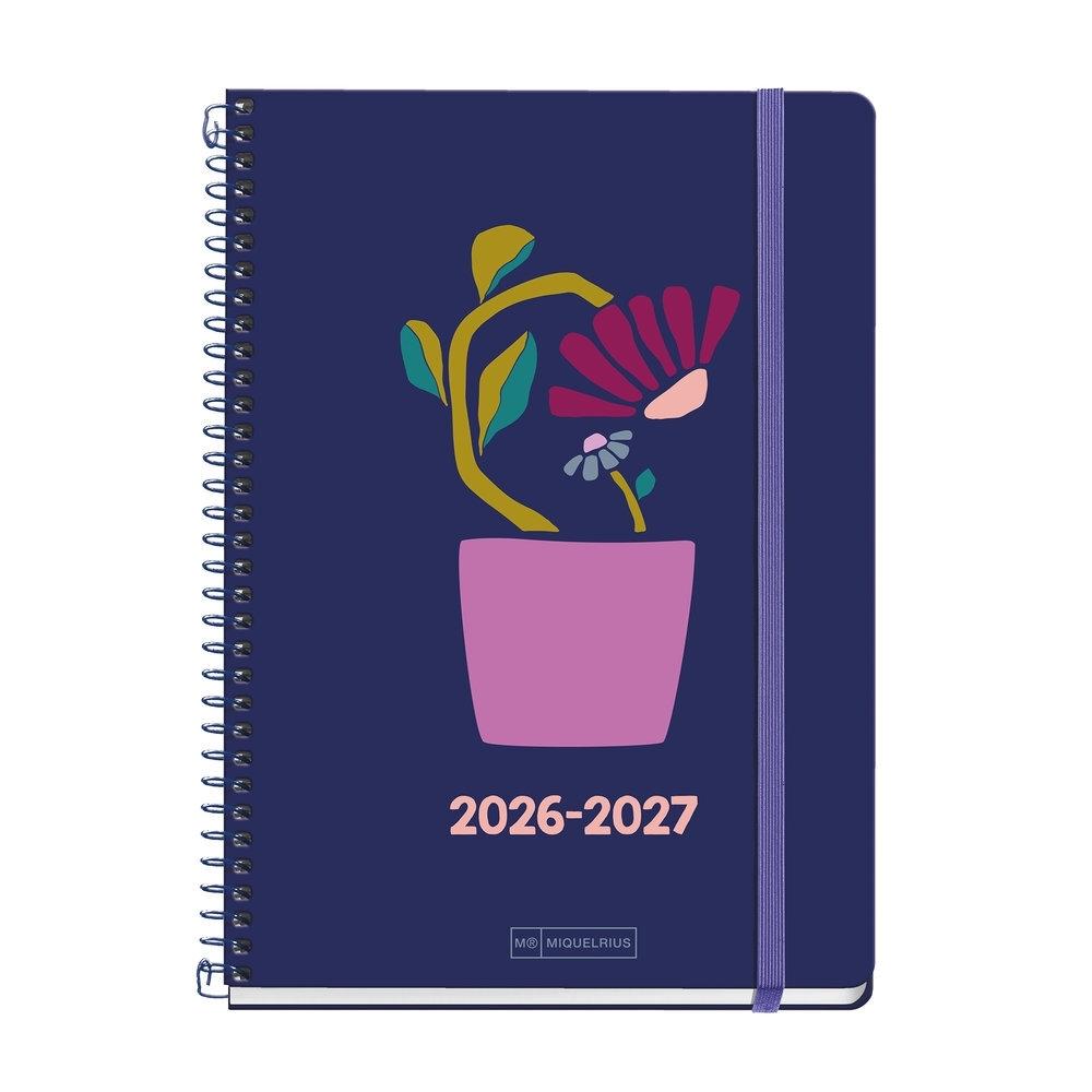 Agenda Miquelrius Escolar 2026-2027 154x215 Dia Pagina Plus Teen Flower Pot MR21145