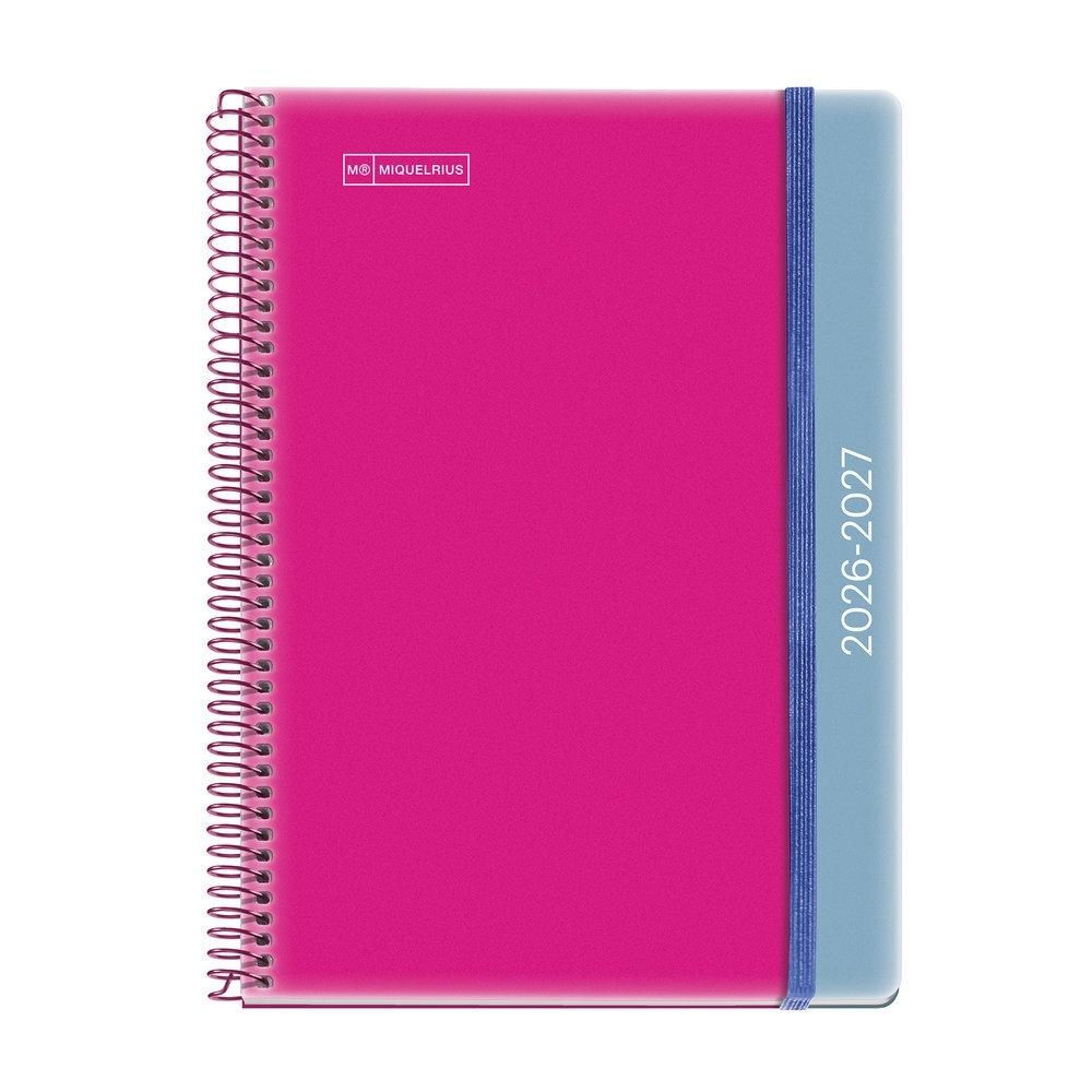 Agenda Miquelrius Escolar 2026-2027 150x213 Dia Pagina Plus Duo Rosa-Azul MR21093
