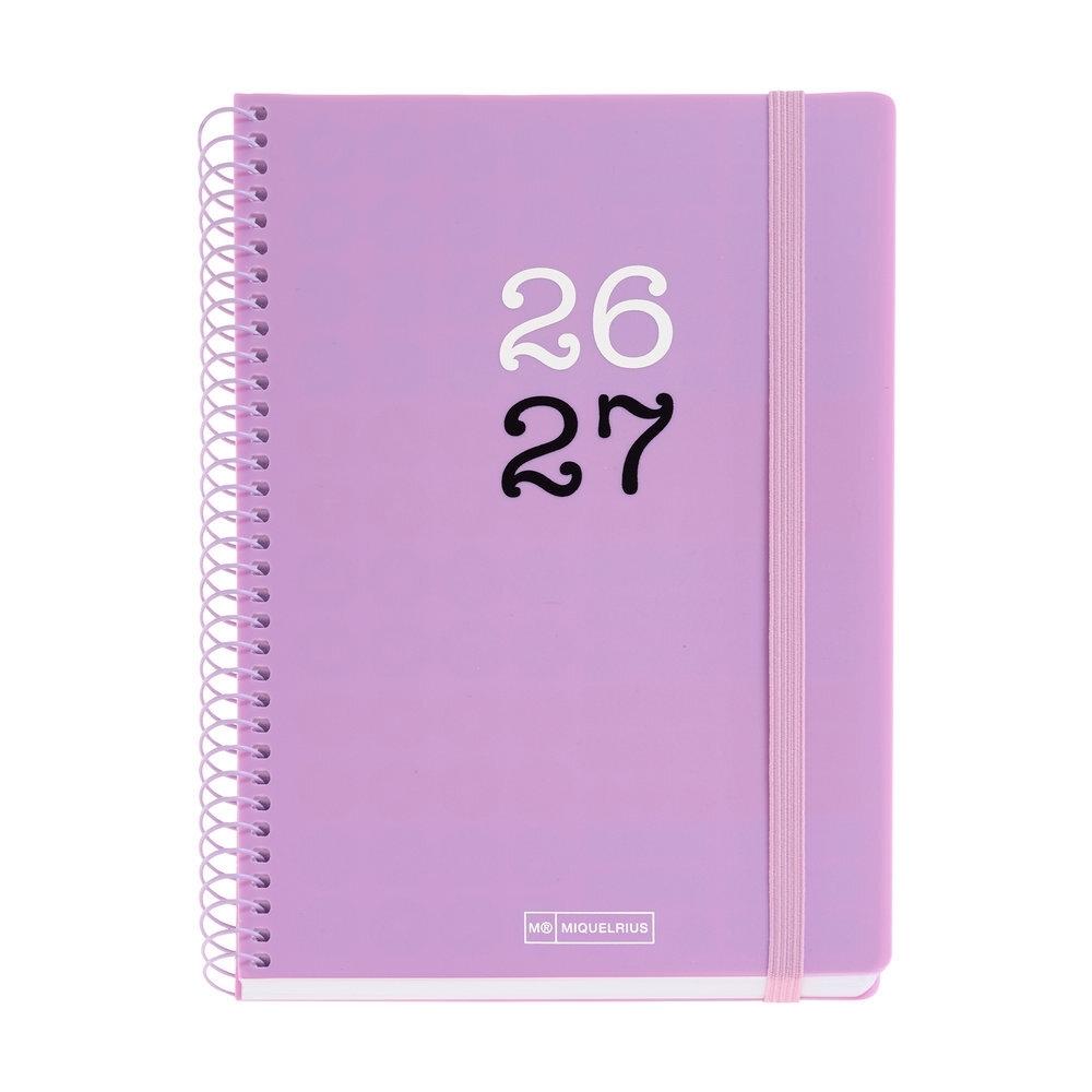 Agenda Miquelrius Escolar 2026-2027 150x213 Dia Pagina Plus College Lila MR21085