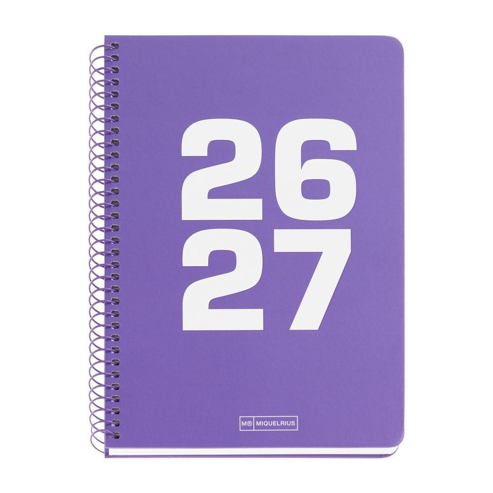 Agenda Miquelrius Escolar 2026-2027 150x213 Dia Pagina Plus Basic Lila MR21046